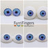 45mm Domed Puppet Eyes with Cabachon Iris - PINWHEEL - FurriFingers